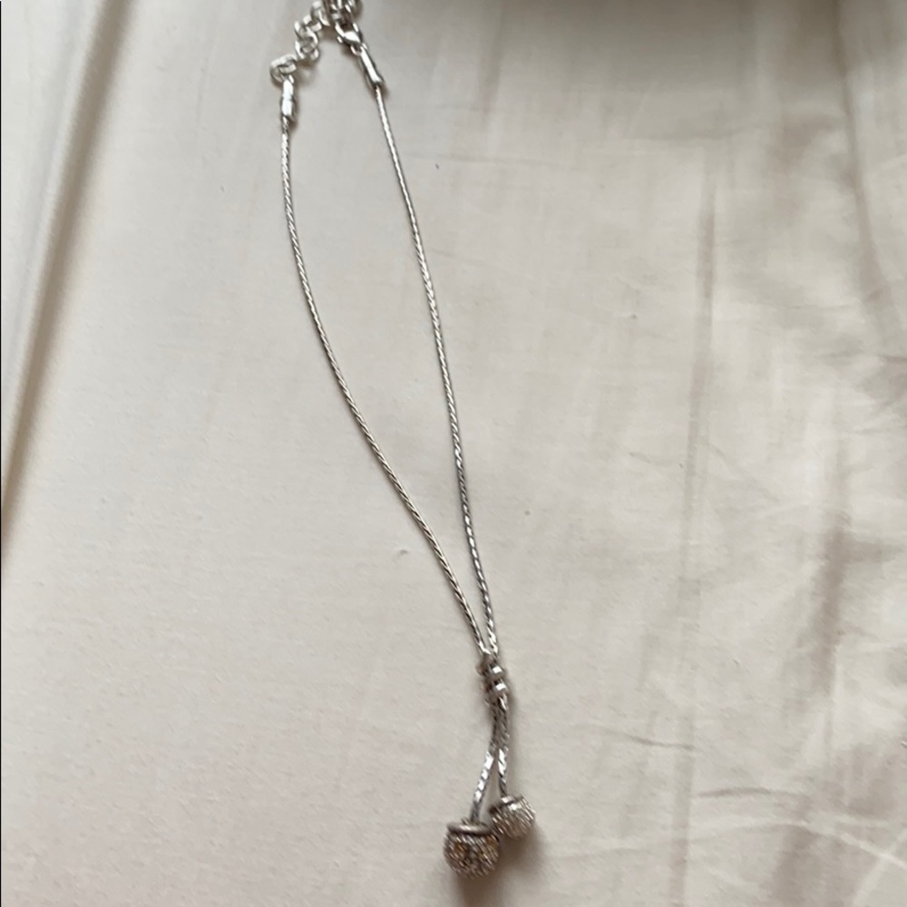 Silver knot necklace